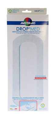 Master Aid Drop Medicazione in morbido tessuto non tessuto 10,5x25cm 3 pezzi-1