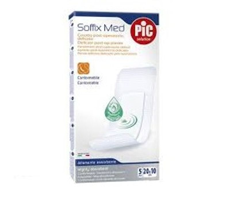 PIC Cerotto Soffix Med post operatorio delicato dim. 20x10cm 5 pezzi-1