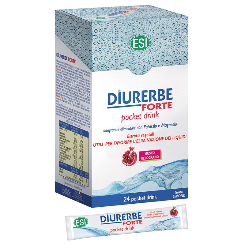 Esi Diurerbe Forte Melograno diuretico e drenante 24 pocket drink-1