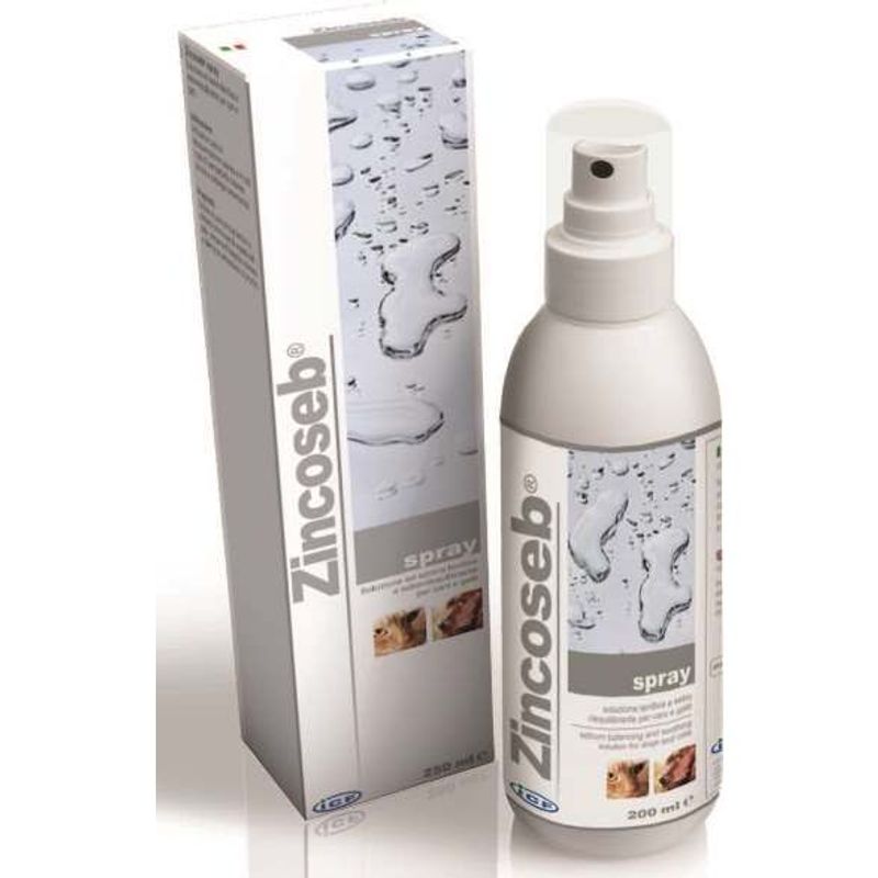 Zincoseb lozione seboequilibrante per cani e gatti spray 200ml-1