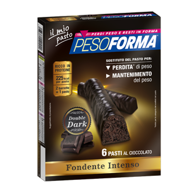 PesoForma sostituto del pasto gusto fondente intenso 12 barrette-1