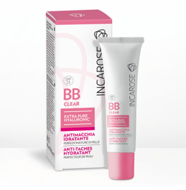 Incarose BB Clear SPF 25 Extra Pure Hyaluronic antimacchia idratante light 30ml-1