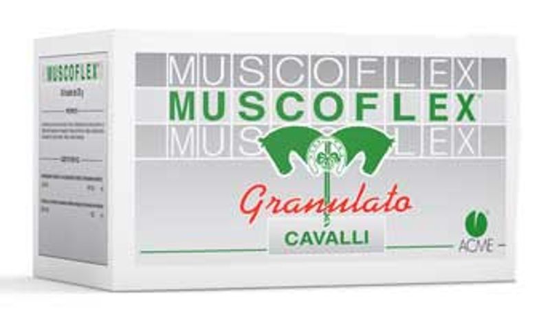 Muscoflex Granulato utile in caso di stanchezza muscolare dei cavalli 40 bustine-1