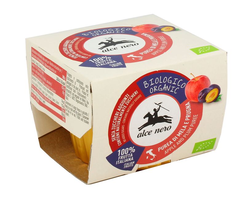 Alce Nero Purea di Mela e Prugna bio 2x100g-1