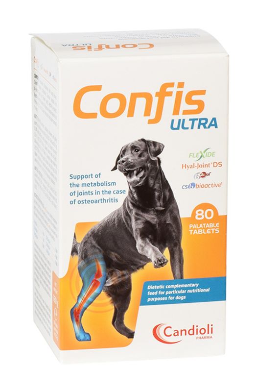 Candioli Confis Ultra per cani in caso di osteoartrite 80 compresse-1