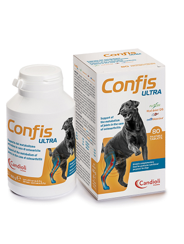 Candioli Confis Ultra per cani in caso di osteoartrite 80 compresse-1