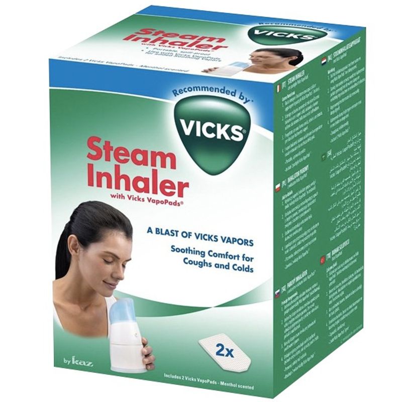 Vicks Inalatore di Vapore con 2 Scent Pads-1