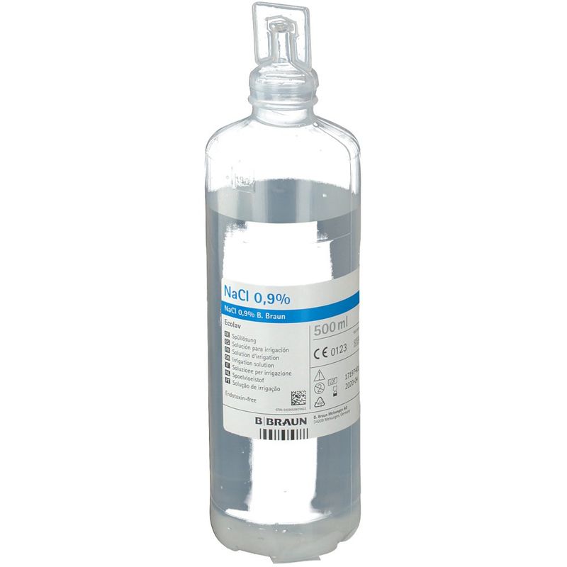 Soluzione Fisiologica 0,9% Sodio Cloruro 500ml-1