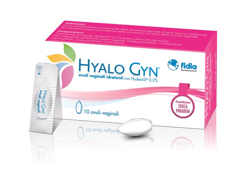 Hyalo Gyn Ovuli Vaginali utile in caso di secchezza vaginale 10 ovuli-1