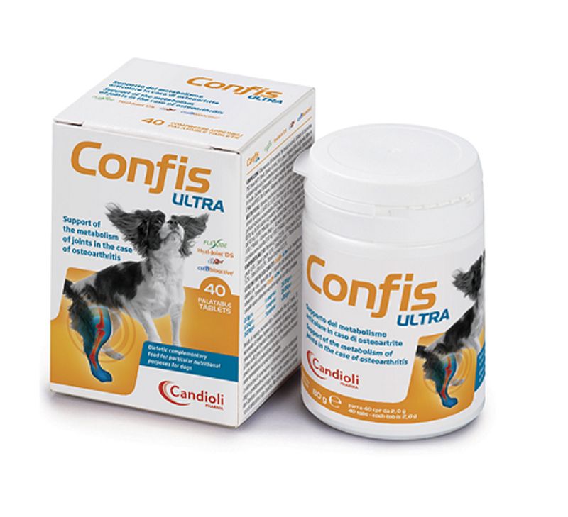 Candioli Confis Ultra mangime complementare in caso di osteoartrite 40 compresse-1