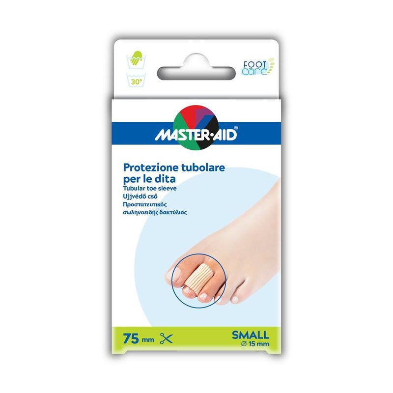 Master-Aid Foot Care Protezione Tubolare per le dita 2 pezzi Small-1