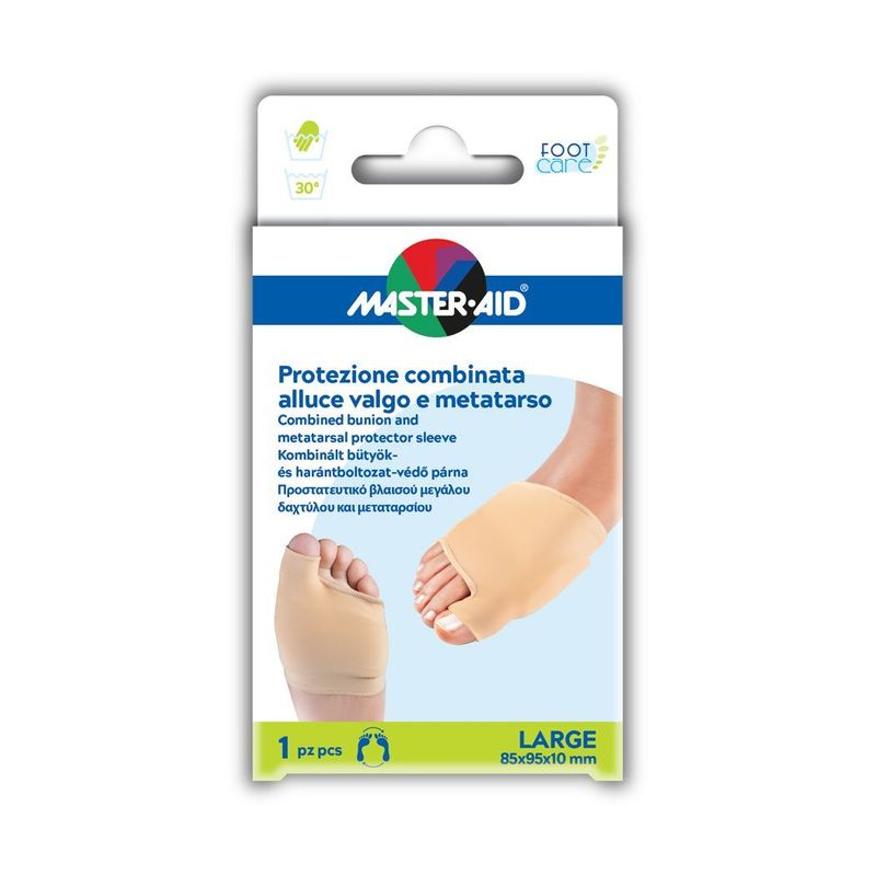 Master-Aid Foot Care Protezione Combinata Alluce Valgo e Metatarso 1 pezzo large-1