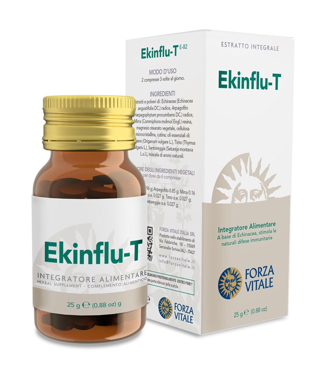 Forza Vitale Ekinflu-T utile per le difese immunitarie 25g-1