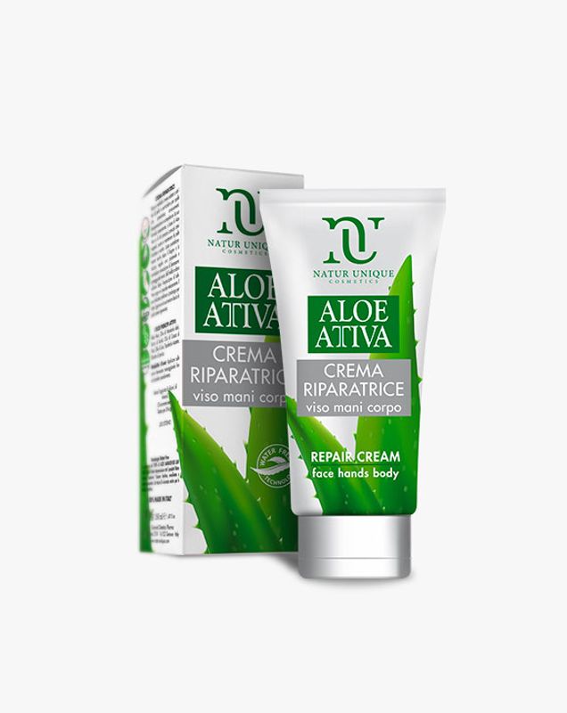 Natur Unique Aloe Attiva Crema Riparatrice per viso mani e corpo 150ml-1