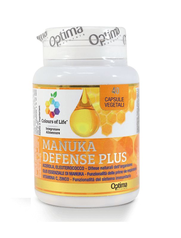 Optima Colours of Life Manuka Defense Plus sistema immunitario 40 capsule vegetali-1