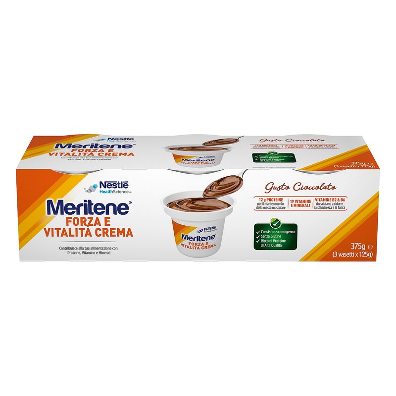 Nestlé Meritene Crema Cioccolato Forza e Vitalità 3x125g-2