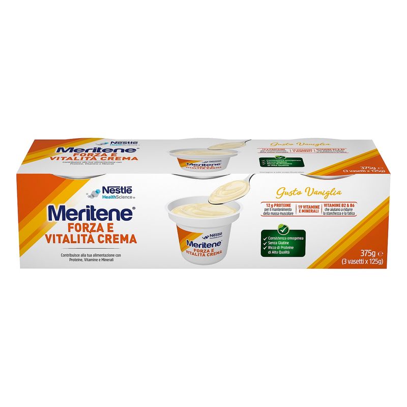 Nestlé Meritene Crema Vaniglia Forza e Vitalità 3x125g-2
