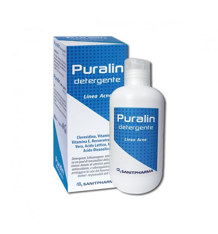 Puralin Detergente Viso e Corpo pelle acneica 200ml-1