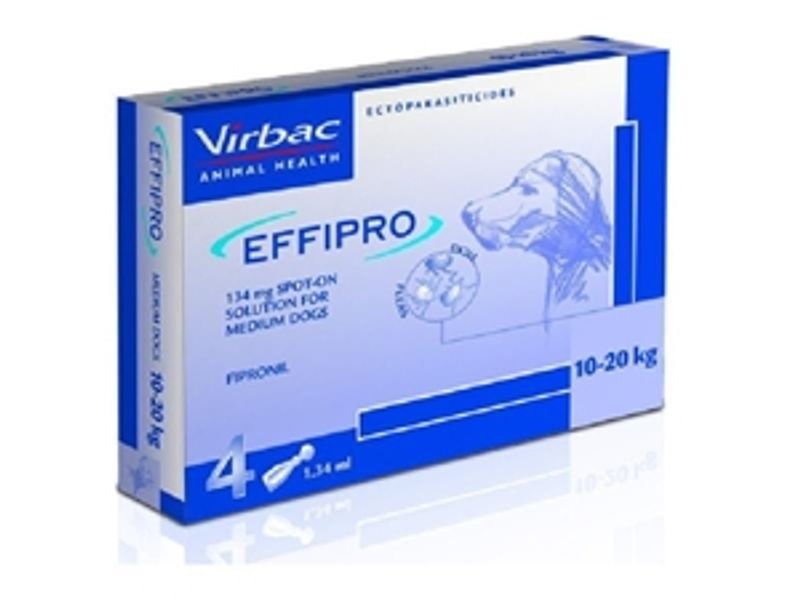 Effipro Spot-on Antiparassitario per cani di media taglia 4 pipette da 134 mg-1