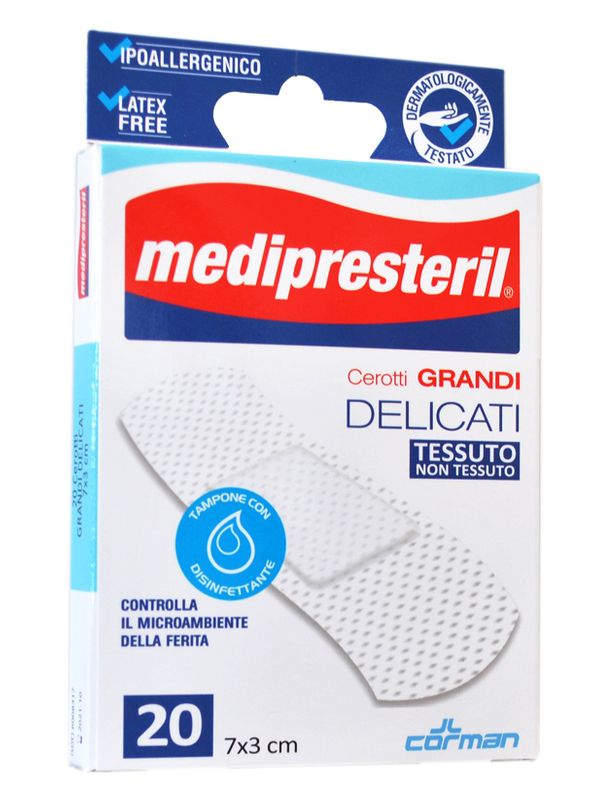MediPresteril 20 cerotti Grandi Delicati 7 x 3 cm-1