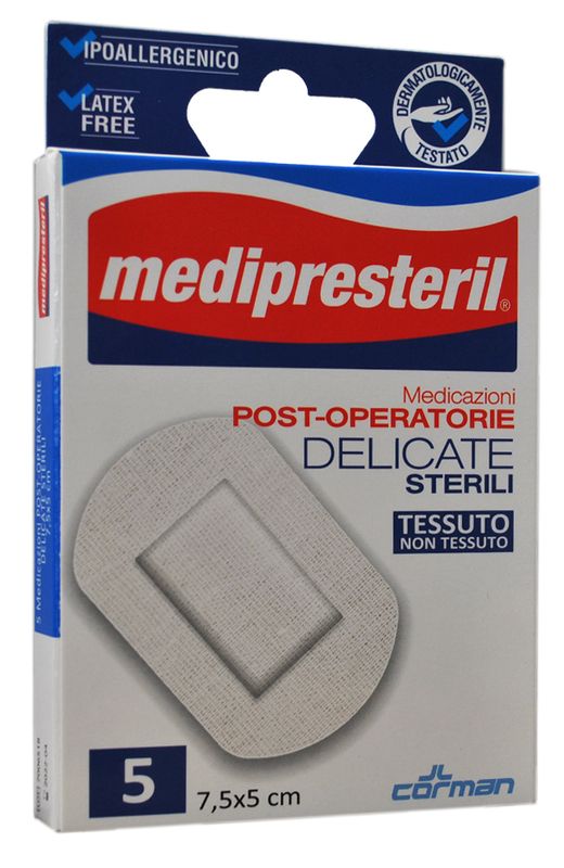 MediPresteril 5 medicazioni post-operatorie sterili delicate 5 x 7,5 cm-1