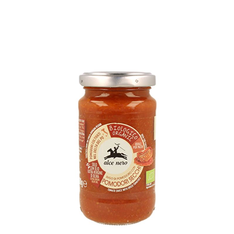 Alce Nero Sugo di Pomodoro con Pomodori Secchi Biologico 200g-1