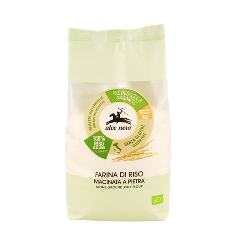Alce Nero Farina di Riso Macinata a Pietra Biologica 500g-1