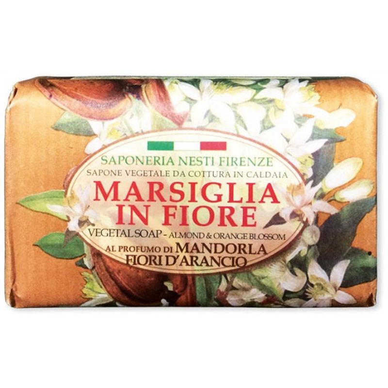 Nesti Dante Marsiglia in Fiore Sapone Mandorla Fiori d'Arancio 125g-1