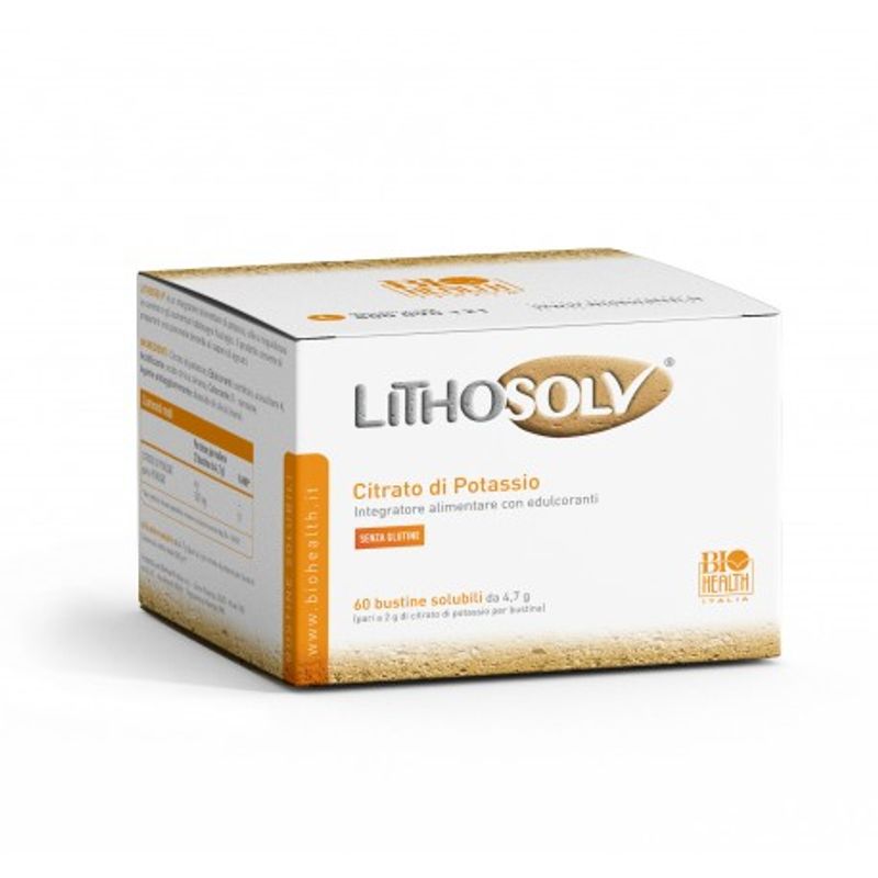 Lithosolv integratore di citrato di potassio 60 bustine-1