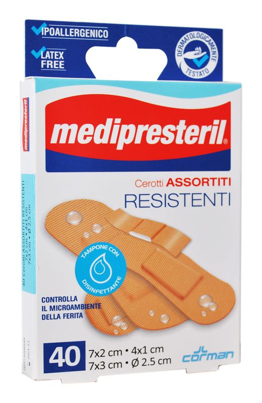 MediPresteril 40 cerotti Assortiti Resistenti 4 formati-1