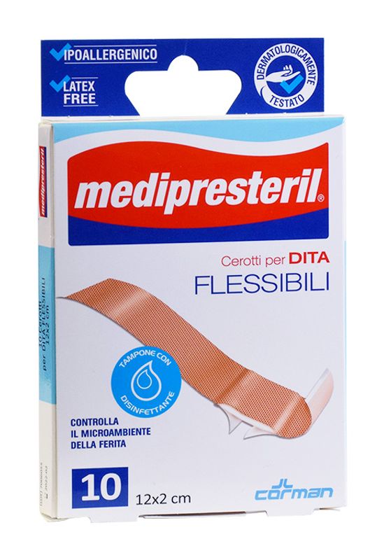 MediPresteril 10 cerotti per dita flessibili 12 x 2 cm-1