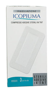Icopiuma Compresse adesive sterili in TNT 10x20cm 3 pezzi-1
