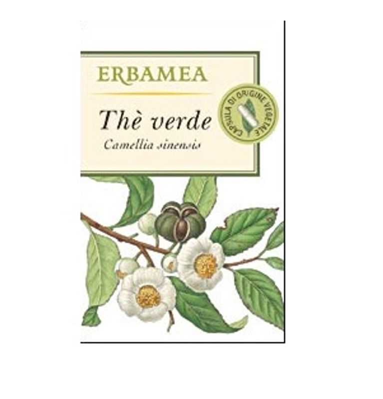 Erbamea Thè Verde drenante 50 capsule vegetali-1