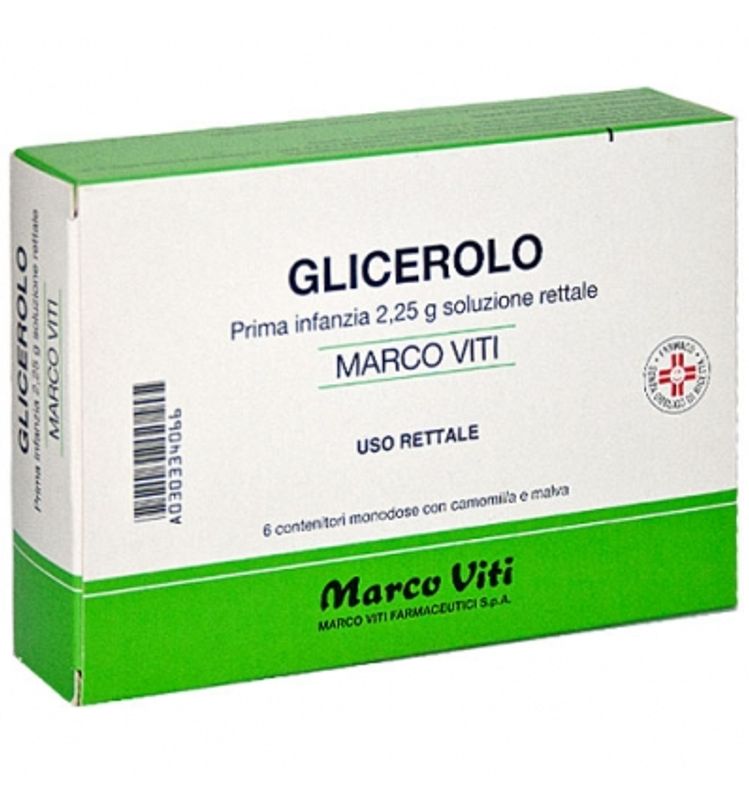 Glicerolo uso rettale 6 contenitori monodose Marco Viti-1