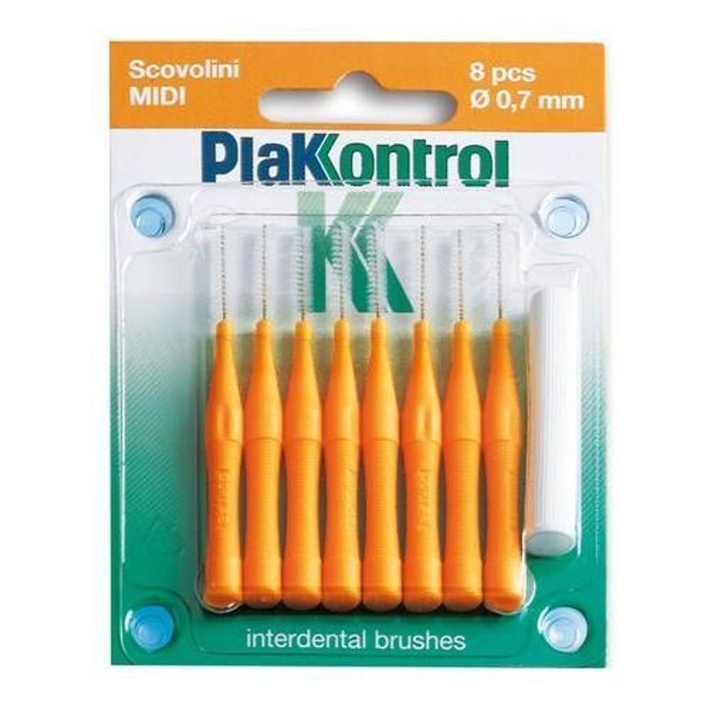 Plakkontrol Scovolini Manico Fisso misura Midi 0,7mm 8 pezzi-1
