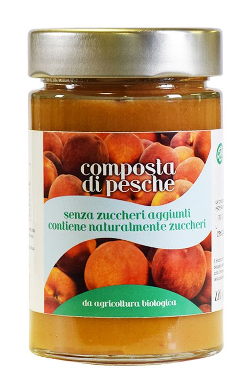 Il Frutto Permesso Composta di Pesche bio senza zuccheri 220g SCADENZA 31/12-1