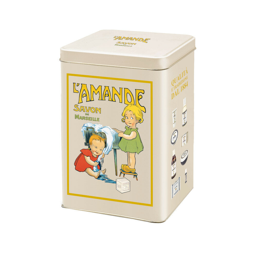 L'Amande Cofanetto Latta Aromatique Boite Oliva Crema Mani+Stick Labbra+ Saponetta-2