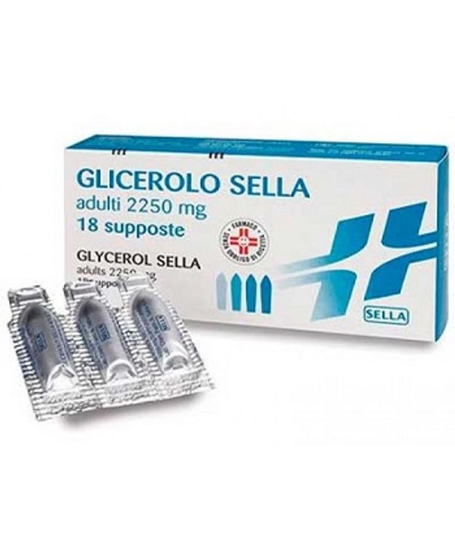 Glicerolo adulti 2250mg 18 supposte Sella-1