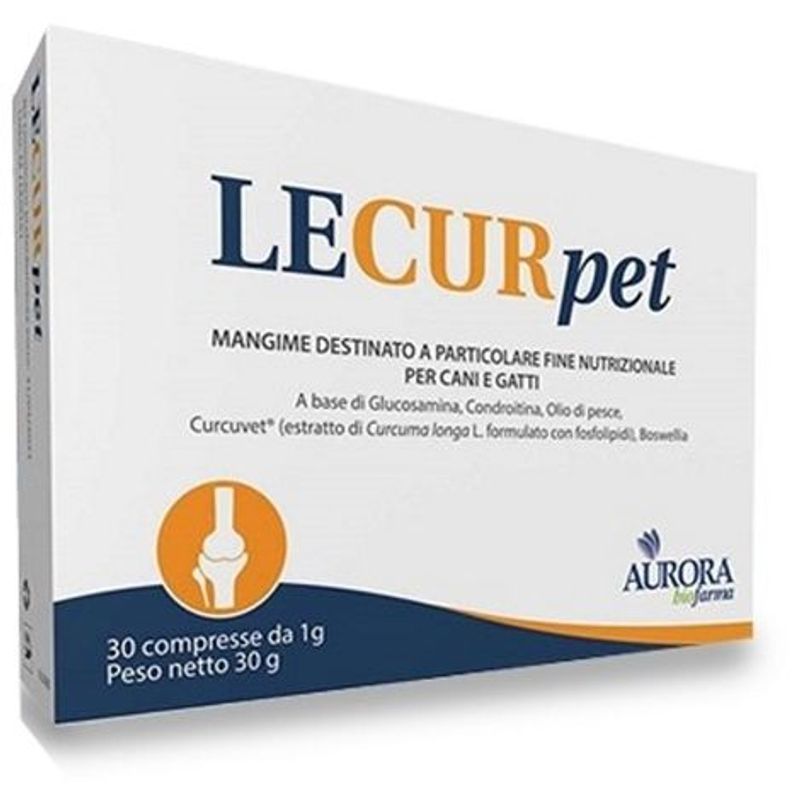 Lecurpet utile per cani e gatti in caso di osteoartrite 30 compresse-1