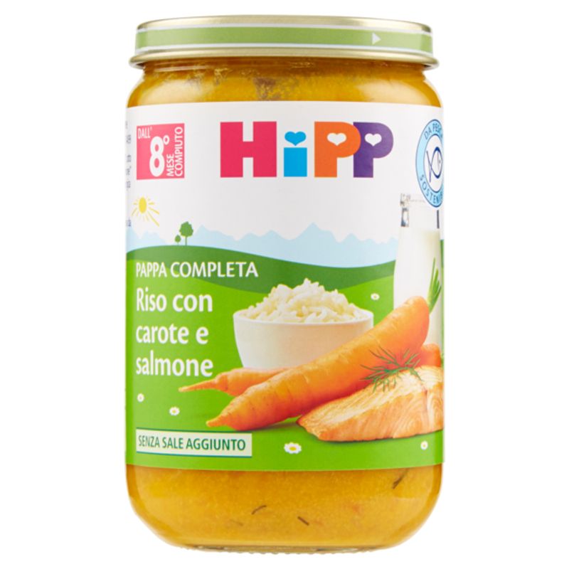 Hipp Riso con Carote e Salmone 220g-1
