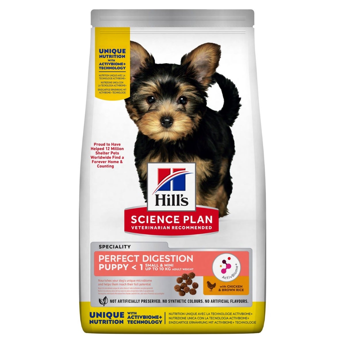 Hill's Science Plan Perfect Digestion Crocchette Pollo E Riso Integrale Per Cani Cuccioli Taglia Sma-1