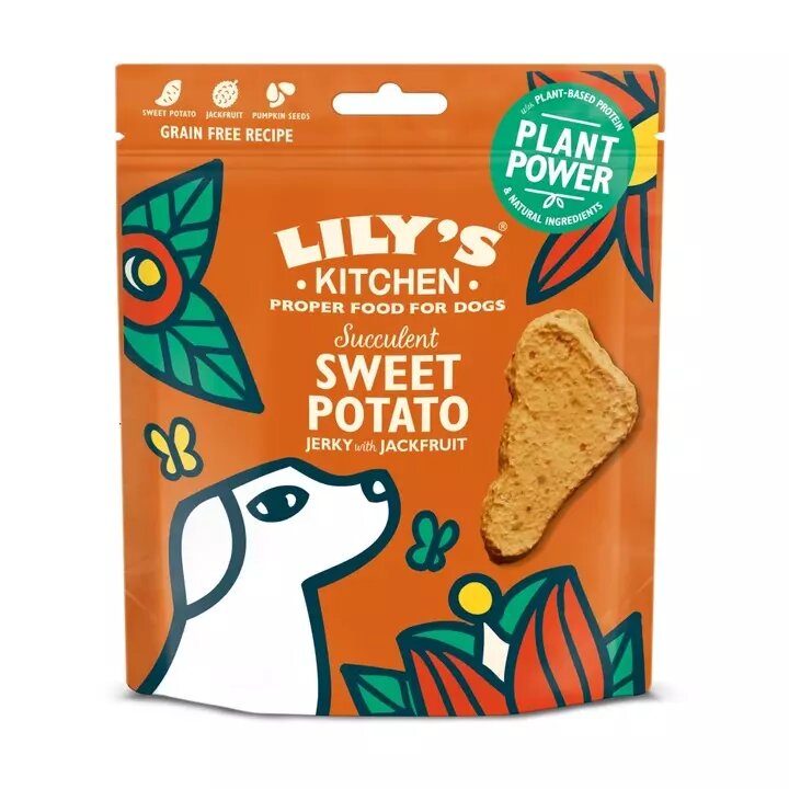 Lily's Kitchen Succulent Sweet Potato Jerky with Jackfruit Snacks Dog 70g-1
