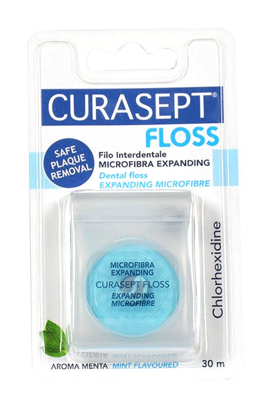 Curasept Floss Filo Interdentale Microfibra Expanding aroma Menta 30m-1