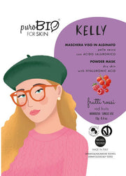 PuroBio Kelly Maschera Viso in alginato ai frutti rossi per pelle secca 13g-1