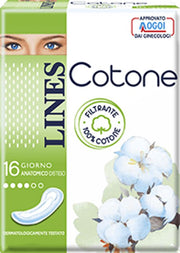 Lines Cotone 16 Assorbenti Sottili Giorno Anatomici Distesi-1