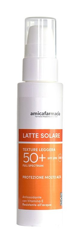 Amicafarmacia Latte Solare Texture leggera SPF 50+ protezione alta 100ml-1