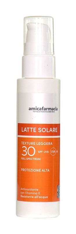 Amicafarmacia Latte Solare Texture leggera SPF 30 protezione alta 100ml-1