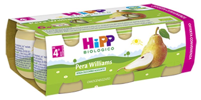 Hipp Omogeneizzato Pera Williams bio 6x80g-1