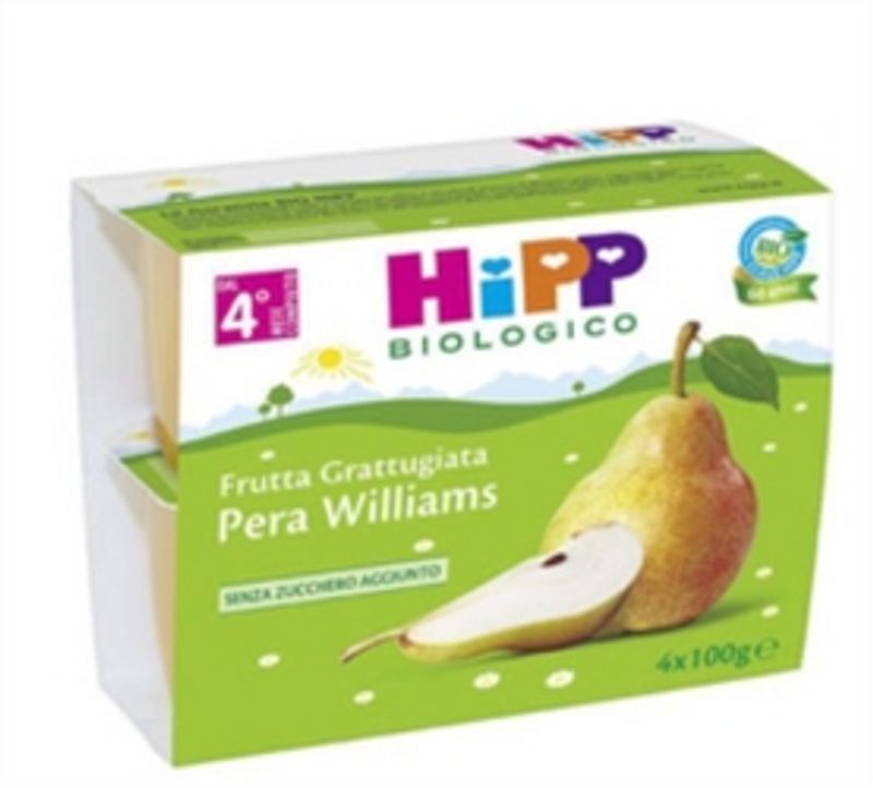 Hipp Frutta Grattugiata Pera Williams 4x100g-1