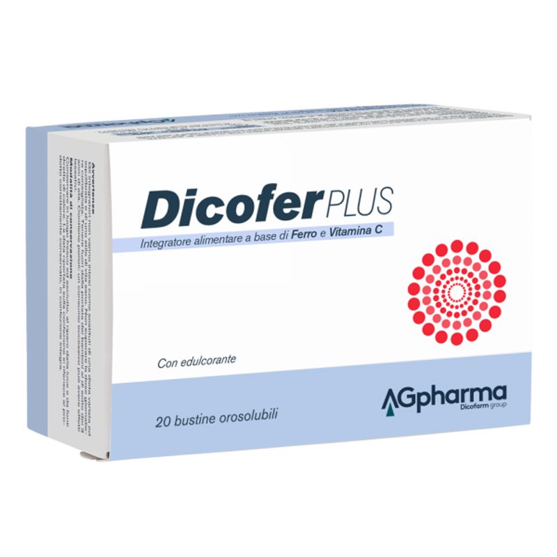 Dicofer Plus integratore a base di ferro 20 bustine orosolubili-1